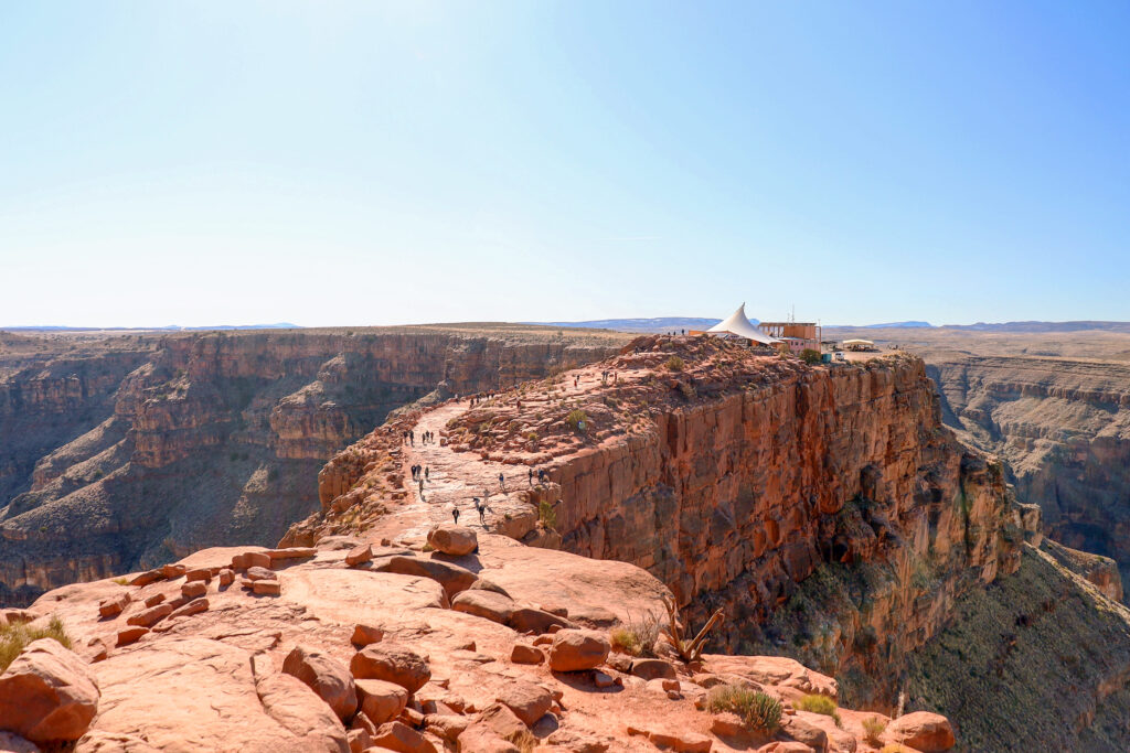 Grand Canyon West Rim helicopter landing tour from Las Vegas